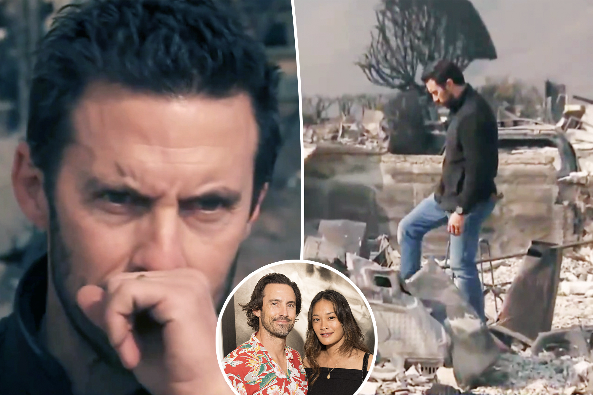 ‘This Is Us’ star Milo Ventimiglia fights tears after home burns down in LA fires days before wife gives birth: ‘Your heart just breaks’