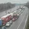 M25 live updates as two lanes close after crash near Chertsey, and car fire near Godstone