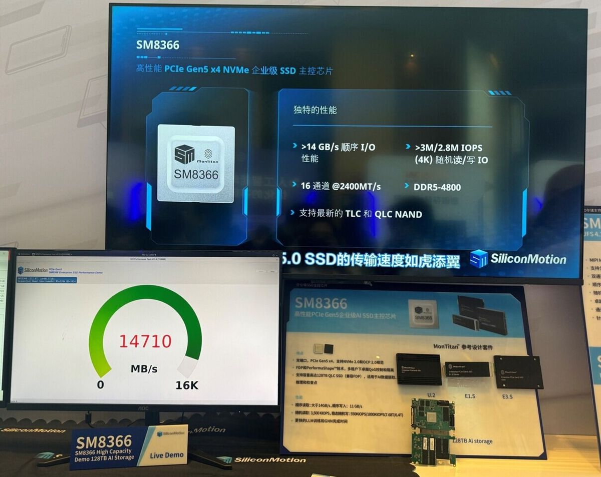 More 128TB SSDs on the way, but they won’t be cheaper: Key maker of NAND flash controllers says 128TB SSDs are shipping