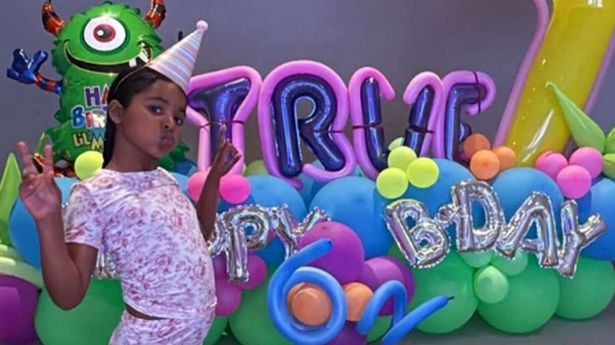 Khloe Kardashian posts snaps from daughter True Thompson’s ‘neon’ 7th birthday party