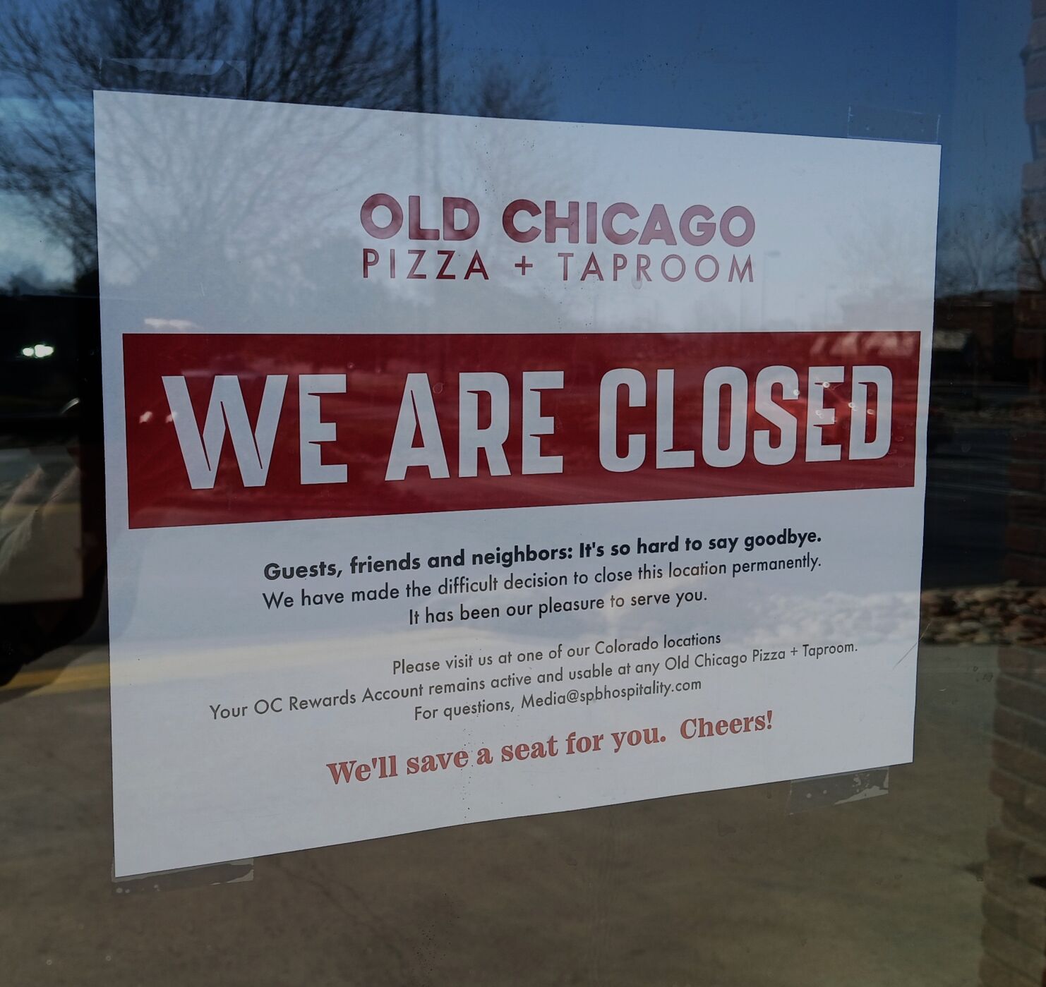 Longtime Old Chicago restaurant location closes in Colorado Springs