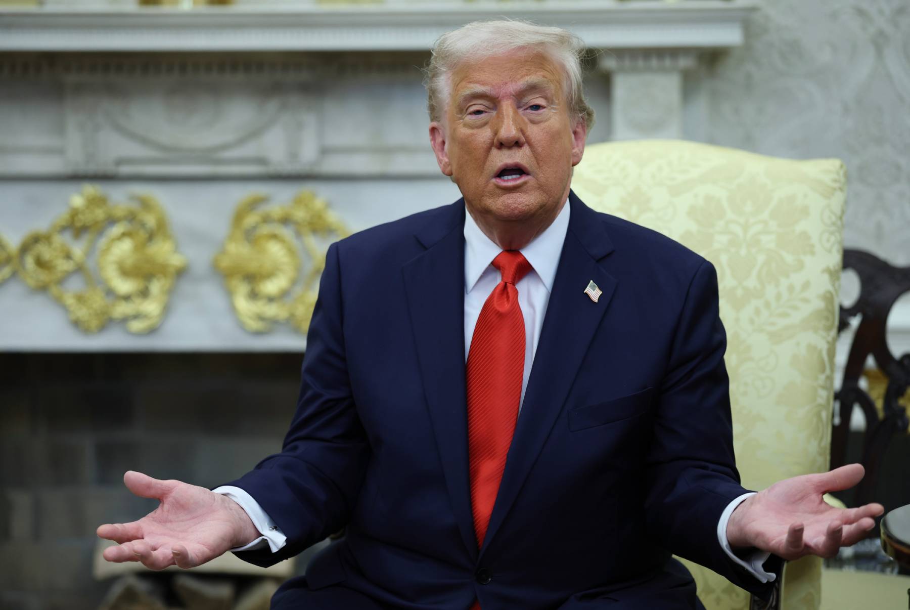 Trump Insists Clearly Edited Pic of Abrego Garcia’s Tats Is Real in Testy Interview