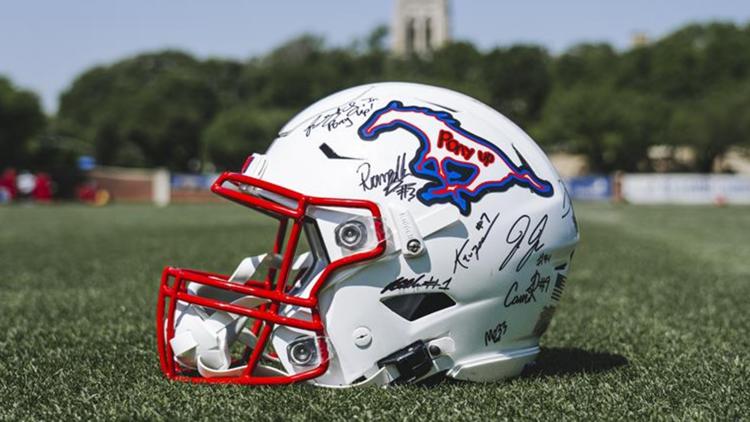 SMU to wear helmets designed by Children’s Health patient in spring game
