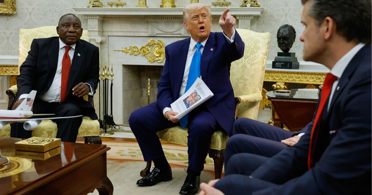 Watch: Trump Berates NBC Reporter Who Tried to Change the Subject During Tense Moment with South African President
