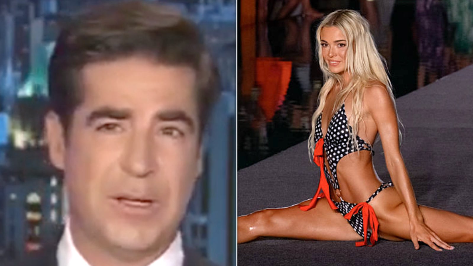 Jesse Watters Makes WTF Political Remark After Livvy Dunne Does Splits In Thong