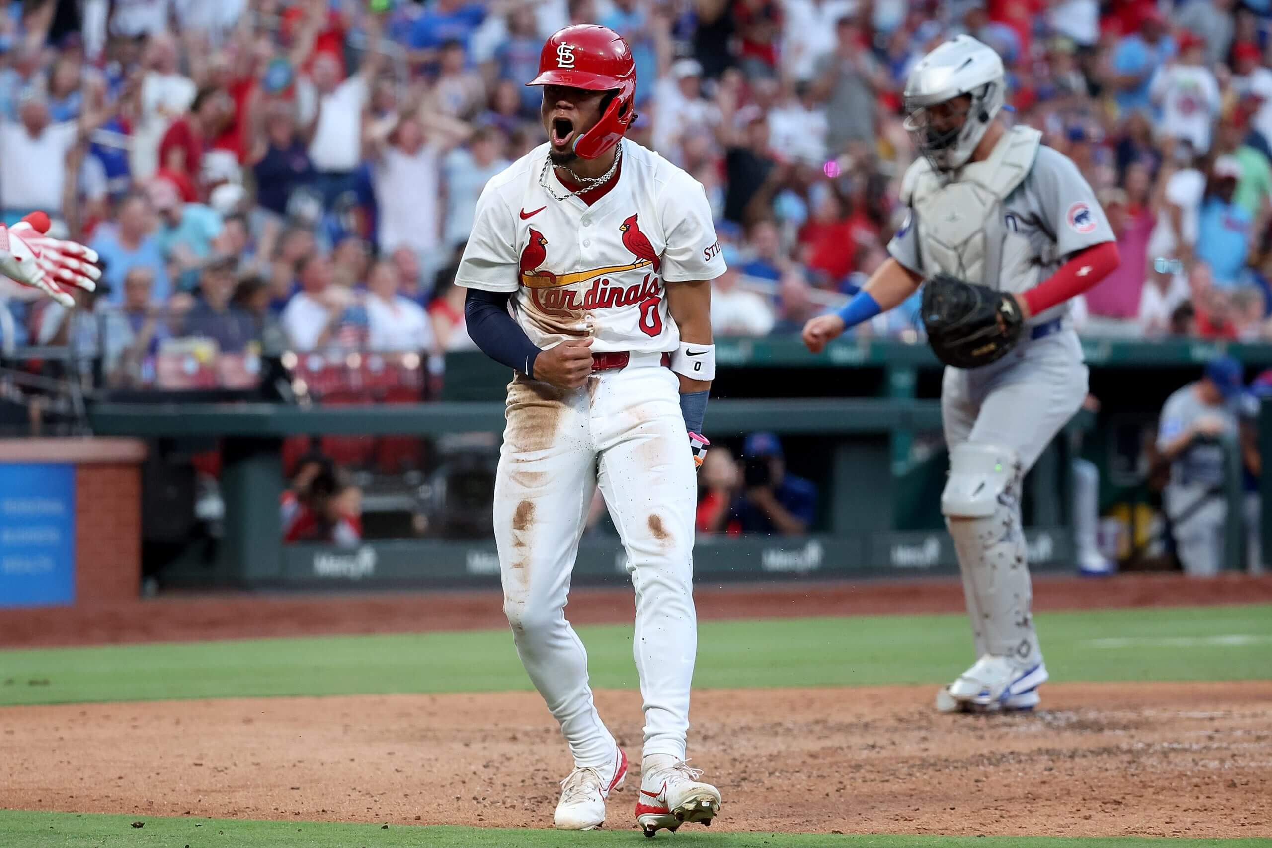 Masyn Winn drives in 4, but speed steals the show in Cardinals’ thriller over Cubs