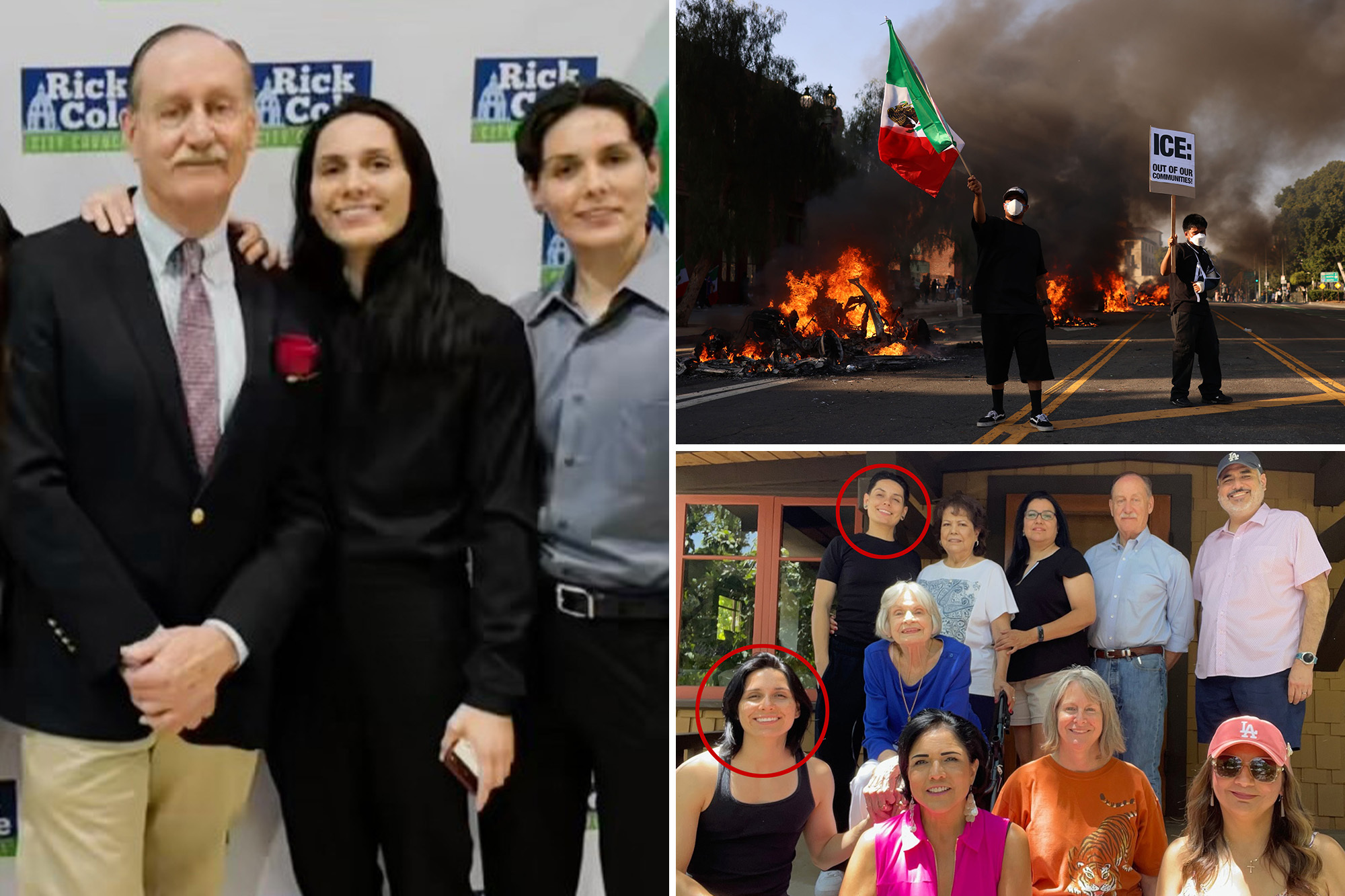 Twin daughters of senior Los Angeles official arrested at ICE riots for allegedly assaulting police officer