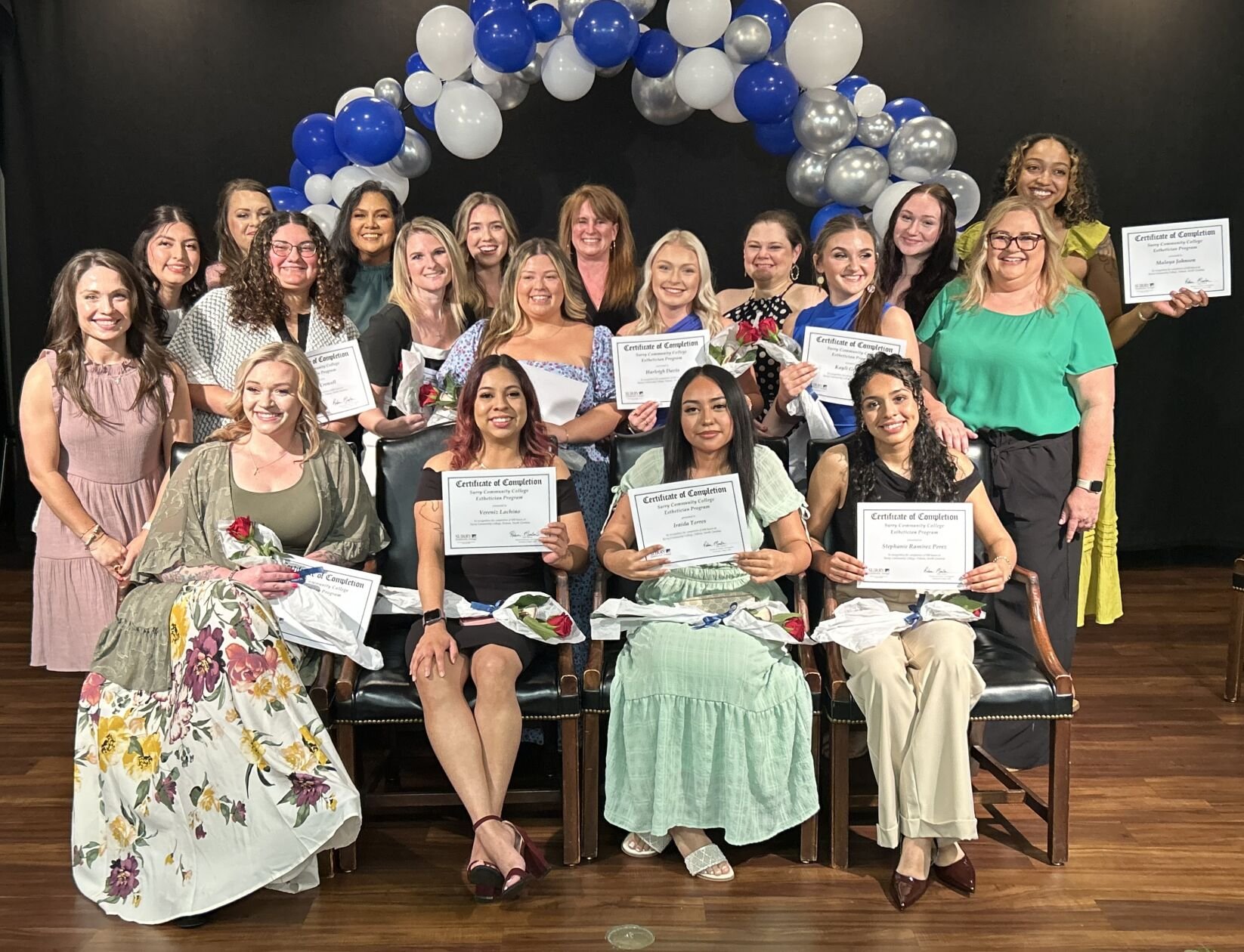 Surry’s first esthetician class graduates