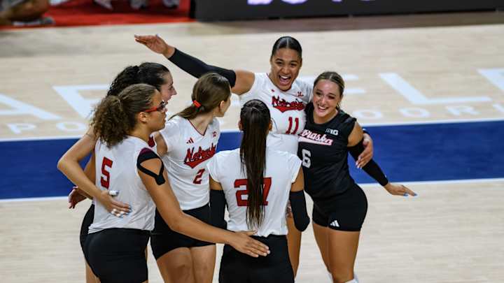 Gallery: Huskers Take Game One of AVCA First Serve in Front of a Sold Out PBA Crowd