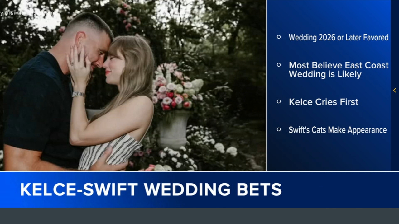 People are placing bets on the Taylor Swift-Travis Kelce wedding