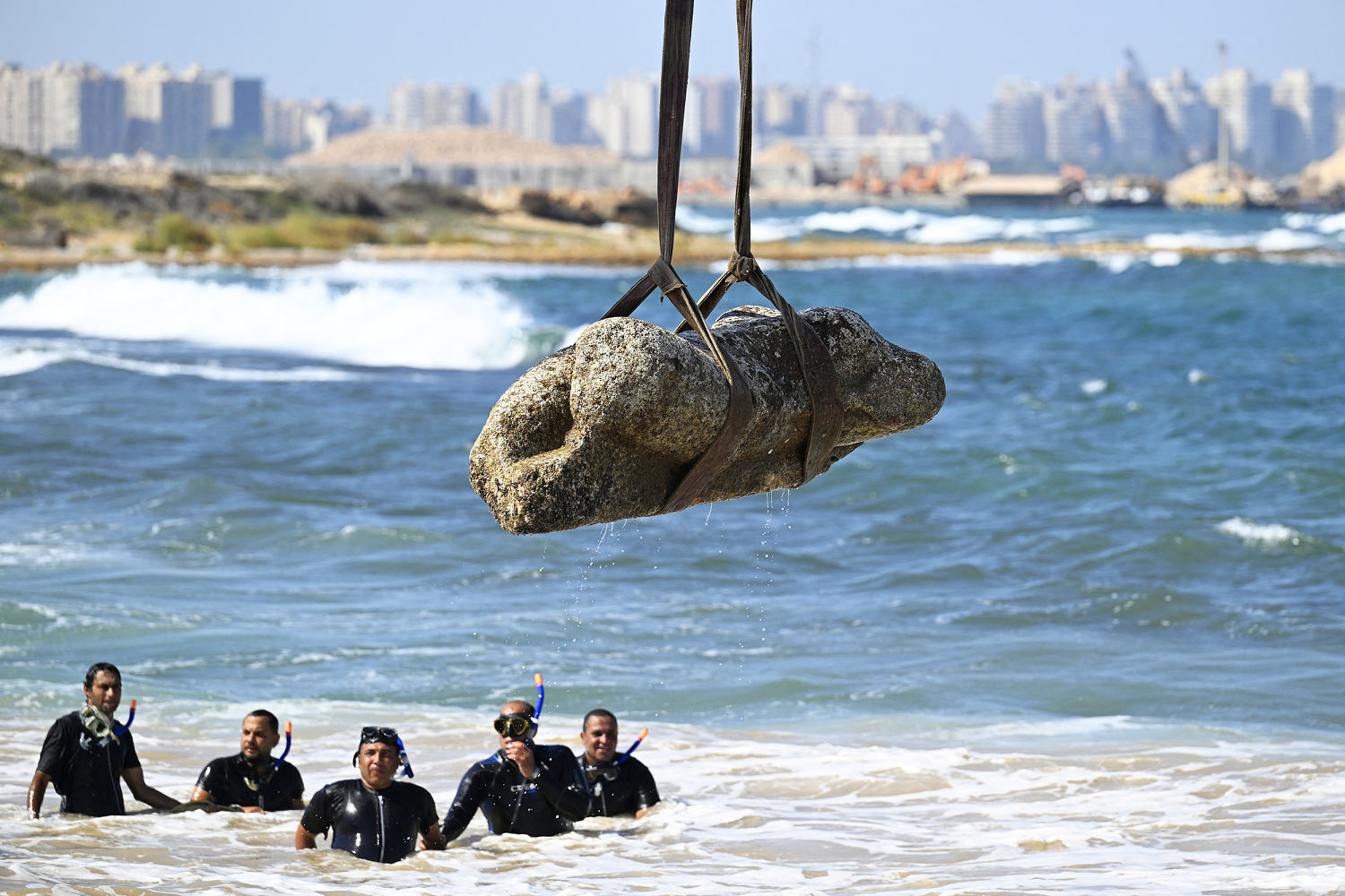 A sunken city’s treasures are pulled from the depths after 2,000 years