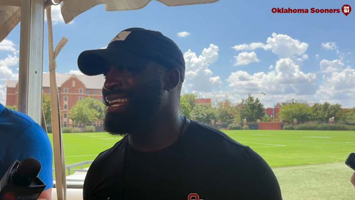WATCH: Oklahoma Cornerbacks Coach Jay Valai Fall Camp Interview