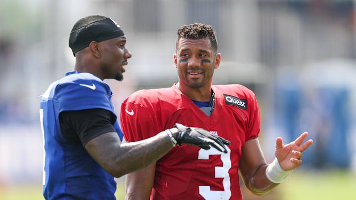 Malik Nabers Defended Russell Wilson After Tough Debut vs. Commanders