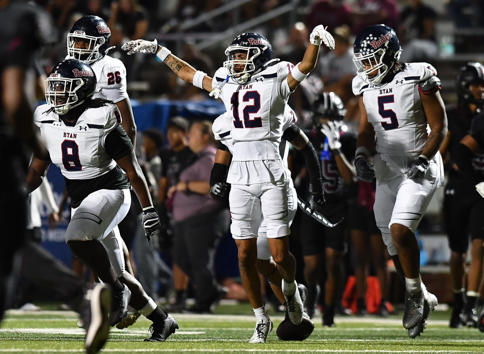‘He’s got it in his blood’: John Catlin Jr. leads No. 4 Ryan’s dominant defense in win over Timberview